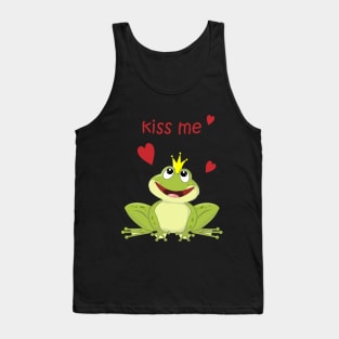 Cute Frog Prince Kiss Me Tank Top